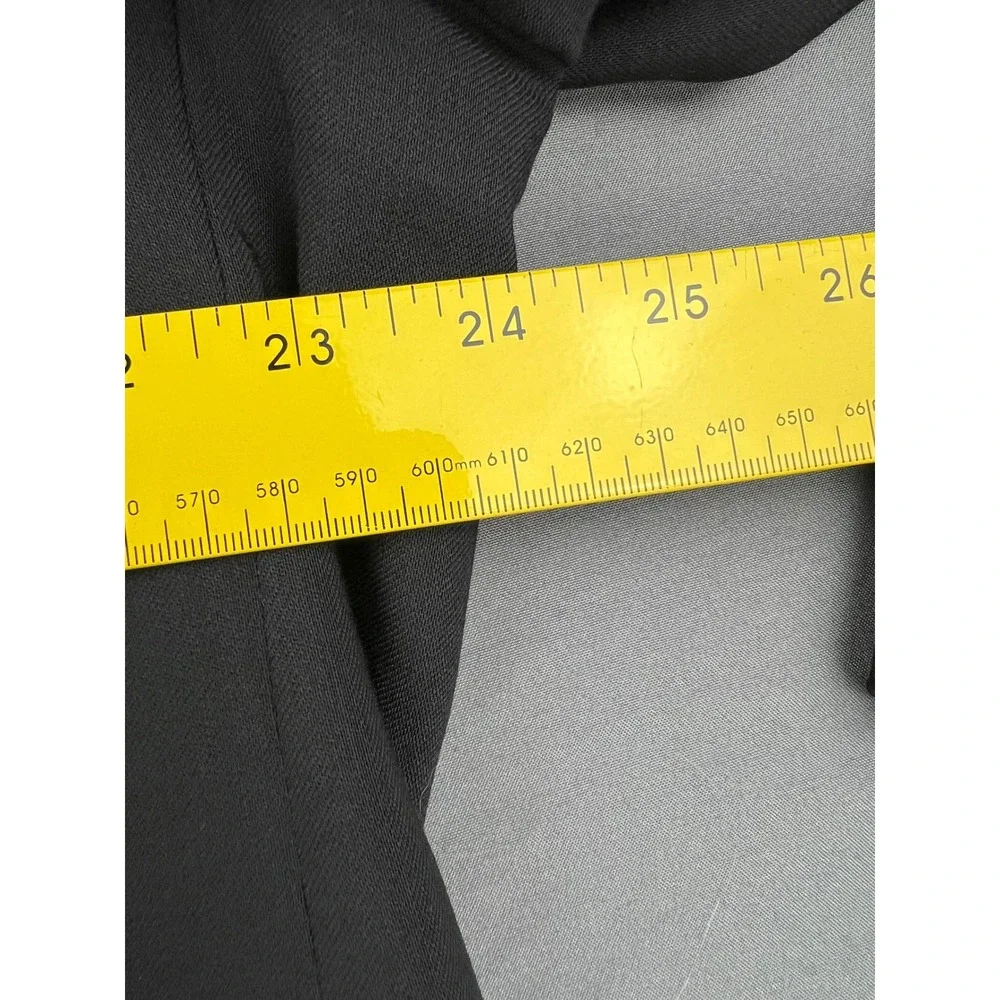Pronto Uomo Suit Mens 48R 44W Black Worsted Wool 2PC Blazer Pleated Pants Good